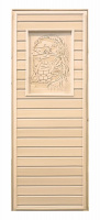 Дверь глухая липа с рисунком (кор. листва) 1900х700 ЛИТКОМ