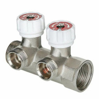 Коллектор c регулирующими вентилями VALTEC 3/4", 2 x 1/2" VTc.570.N.0502